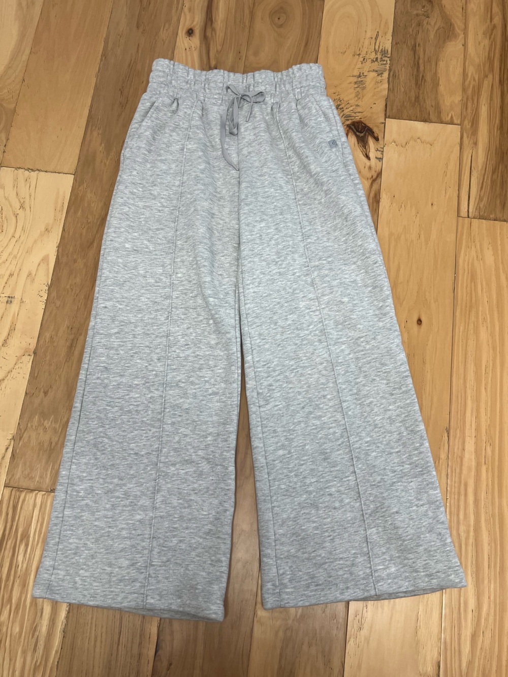 Grey cozy wide leg sweatpants